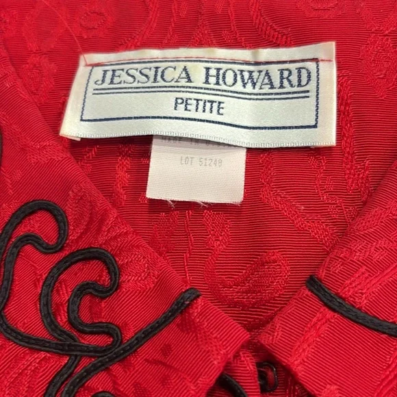 Jessica Howard Embroidered Button-Up Jacket - Picture 4 of 4